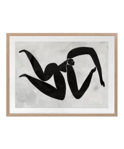 Urban Road Lydia Cut-Out IV Print Oak Frame