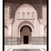 Urban Road Moroccan Pool Print Black Frame