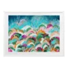 Urban Road Rainbow Hills Print White Frame