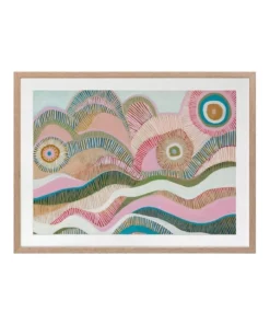 Urban Road Sail Away Print Oak Frame