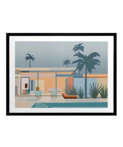 Urban Road Serenity Street Print Black Frame