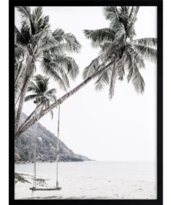 Urban Road Swing Life Away Print Black Frame