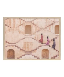 Urban Road The Climb Print Oak Frame