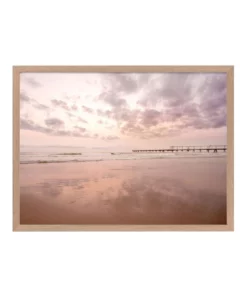 Urban Road The Pier Framed Print with Oak Frame