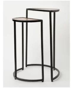 Vue Yasmin Side Table Set of 2 - Black