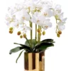 Vicky Yao Real Touch 5 Stems White Orchids arrangement