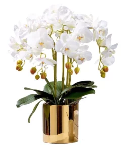 Vicky Yao Real Touch 5 Stems White Orchids arrangement