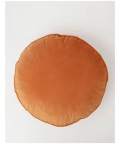 Beau & Bonnie Velvet Round Cushion Orange