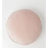 Beau & Bonnie Round Velvet Cushion In Pink