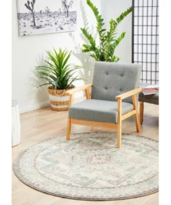 Rug Culture Avenue 704 Silver Round Rug 9 Rug Culture Avenue 704 Silver Round Rug -Home Decor Shop 838362430 3 720x928