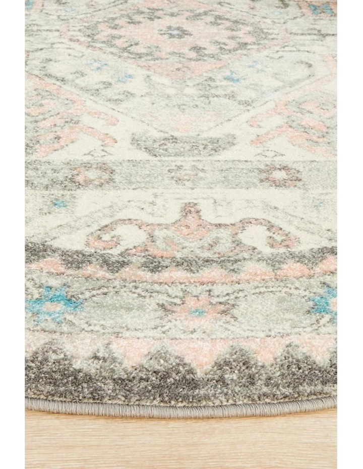 Rug Culture Avenue 704 Silver Round Rug 5 Rug Culture Avenue 704 Silver Round Rug - Image 5