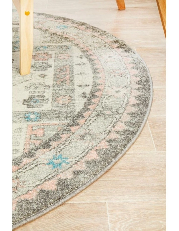 Rug Culture Avenue 704 Silver Round Rug 6 Rug Culture Avenue 704 Silver Round Rug - Image 6