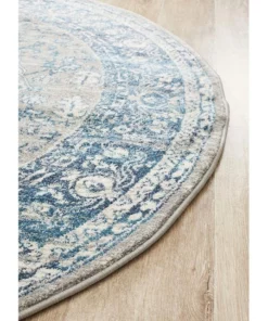 Rug Culture Babylon 207 Blue Round Rug -Home Decor Shop 838362520 4 720x928