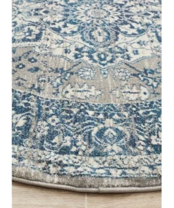 Rug Culture Babylon 207 Blue Round Rug -Home Decor Shop 838362520 5 720x928