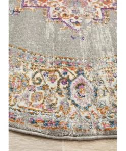Rug Culture Babylon 211 Grey Round Rug -Home Decor Shop 838362610 5 720x928