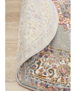 Rug Culture Babylon 211 Grey Round Rug -Home Decor Shop 838362610 7 720x928