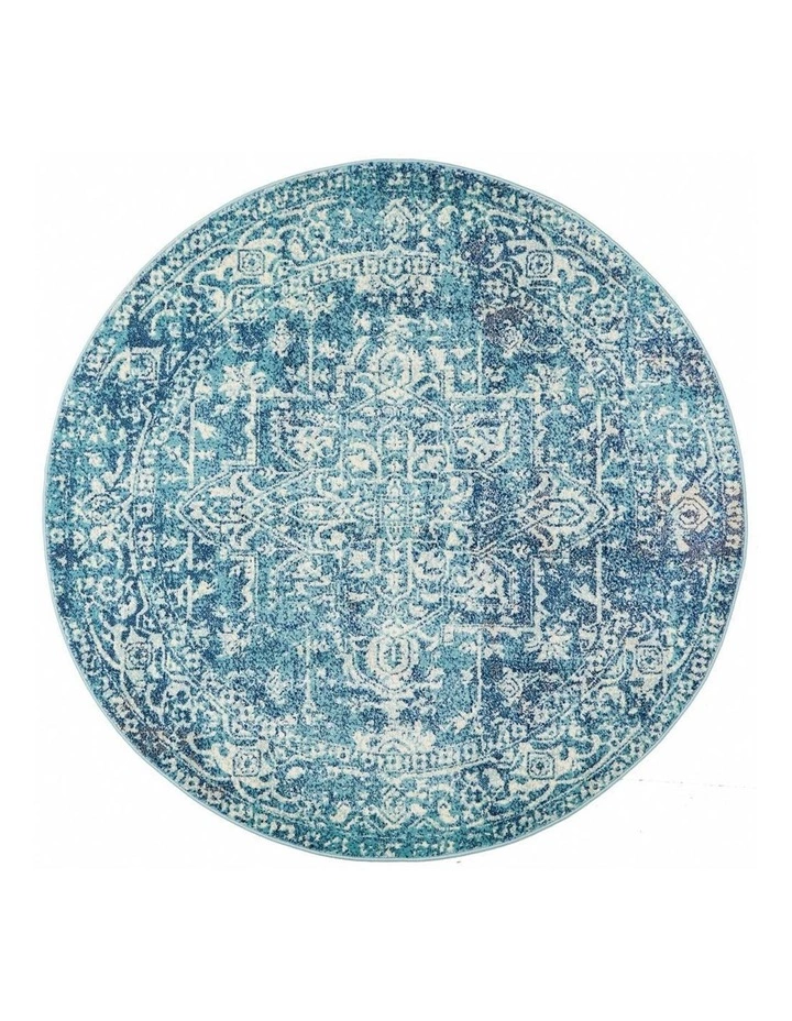 Rug Culture Evoke Muse Blue Transitional Round Rug 1 Rug Culture Evoke Muse Blue Transitional Round Rug