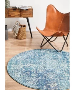 Rug Culture Evoke Muse Blue Transitional Round Rug 10 Rug Culture Evoke Muse Blue Transitional Round Rug -Home Decor Shop 838362970 4 720x928