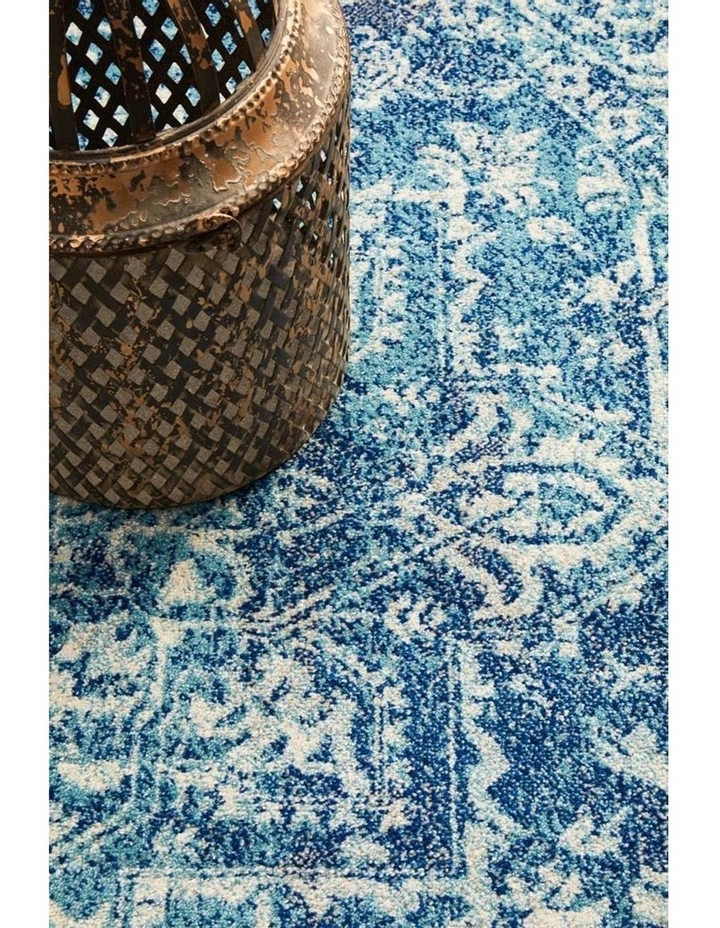 Rug Culture Evoke Muse Blue Transitional Round Rug 7 Rug Culture Evoke Muse Blue Transitional Round Rug - Image 7