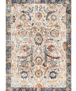 Rug Culture Evoke Peacock Ivory Transitional Rug