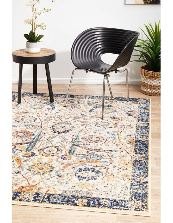 Rug Culture Evoke Peacock Ivory Transitional Rug 4 Rug Culture Evoke Peacock Ivory Transitional Rug - Image 4