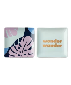 Kate spade new york Spade Street Square Dish Set of 2 'Wonder, Wander'