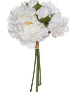 Rogue Peony Bouquet White 20x20x36cm