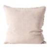 Aura Home Vintage Linen Fringe Cushion Shell