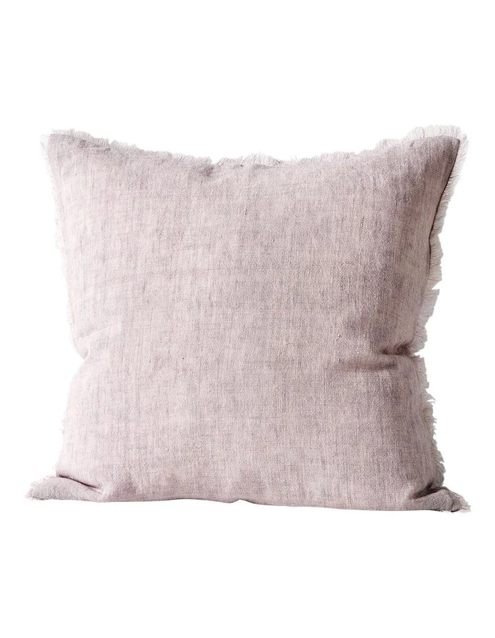 Aura Home Vintage Linen Fringe Cushion Dusk 1 Aura Home Vintage Linen Fringe Cushion Dusk