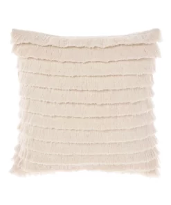 Linen House Trento Cushion Vanilla