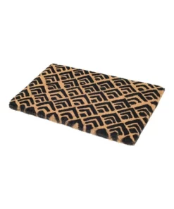 Fab Habitat 45x75cm Block Print Coir Doormat