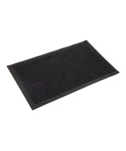 Fab Habitat Daro Charcoal Polypropylene Doormat 90x150cm