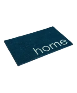 Fab Habitat Blue Home PVC Backed Coir Doormat 60x90 cm