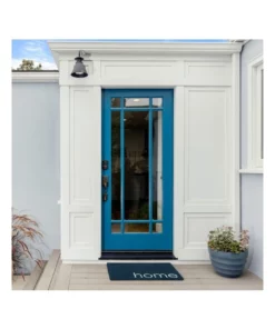 Fab Habitat Blue Home PVC Backed Coir Doormat 60x90 cm -Home Decor Shop 840965680 3 720x928