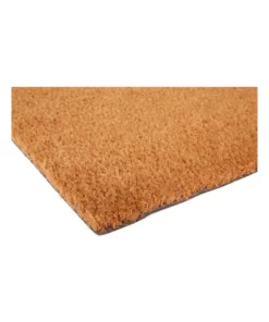 Fab Habitat Nubra Plain Natural PVC Backed Coir Door Mat 60x90 cm -Home Decor Shop 840965770 4 720x928