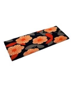 Fab Habitat Floral PVC Backed Coir Doormat 45x75 cm -Home Decor Shop 840966130 3 720x928