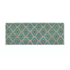 Fab Habitat Kimberley Blue PVC Backed Coir Doormat 75x120 cm