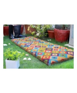 Fab Habitat Saman Multicolor Coir Doormat 45x75 cm -Home Decor Shop 840968920 4 720x928