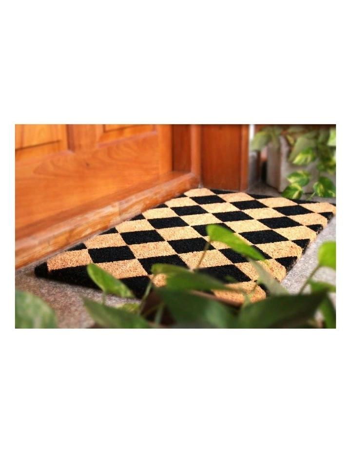 Fab Habitat Diamond PVC Backed Coir Doormat 45x75 cm 3 Fab Habitat Diamond PVC Backed Coir Doormat 45x75 cm - Image 3