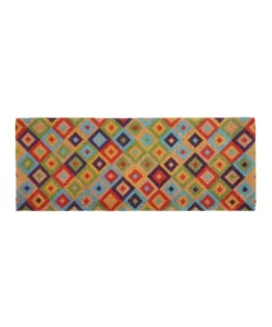 Fab Habitat Saman Multicolor Coir Doormat 45x120 cm