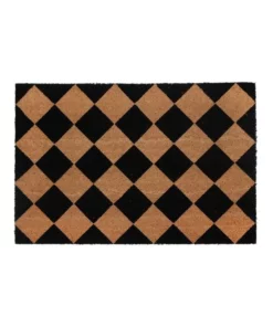 Fab Habitat Diamond PVC Backed Coir Doormat 60x90 cm -Home Decor Shop 840969550 1 1 720x928
