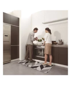 Fab Habitat 120x44cm Herringbone Navy Kitchen Mat -Home Decor Shop 840969640 4 720x928