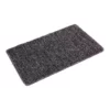 Fab Habitat Non slip mat Polycot Black 60x180cms