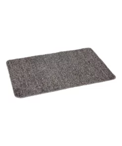 Fab Habitat Non slip mat Polycot Grey 60x180cms