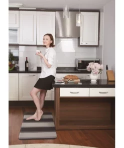 Fab Habitat 120x44cm Stripe Deep Cavern Kitchen Mat