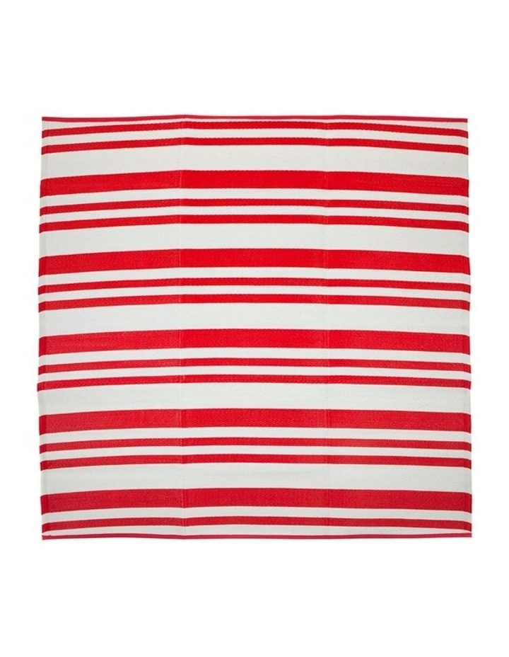 Fab Habitat 180x180cm Cherai Bright Red Folded Recycled Plastic Outdoor Rug and Mat 1 Fab Habitat 180x180cm Cherai Bright Red Folded Recycled Plastic Outdoor Rug and Mat