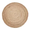 Fab Habitat 200cm Round Jute Rug | Decorative Floor Rug Phoenix Natural