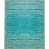 Fab Habitat 90x179cm Brooklyn Teal Recycled Plastic Outdoor Rug and Mat