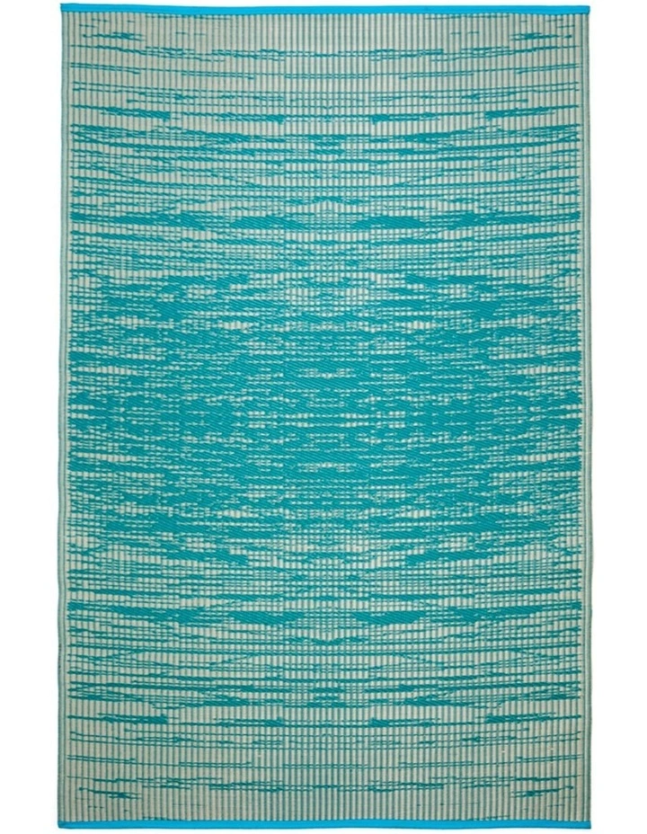 Fab Habitat 90x179cm Brooklyn Teal Recycled Plastic Outdoor Rug and Mat 1 Fab Habitat 90x179cm Brooklyn Teal Recycled Plastic Outdoor Rug and Mat