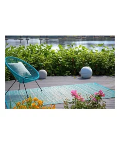 Fab Habitat 90x179cm Brooklyn Teal Recycled Plastic Outdoor Rug and Mat 6 Fab Habitat 90x179cm Brooklyn Teal Recycled Plastic Outdoor Rug and Mat -Home Decor Shop 840976570 3 720x928